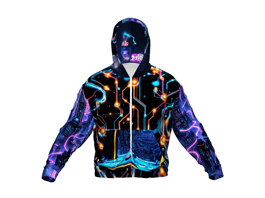 All-Over Print Recycled Unisex Zip Hoodie
