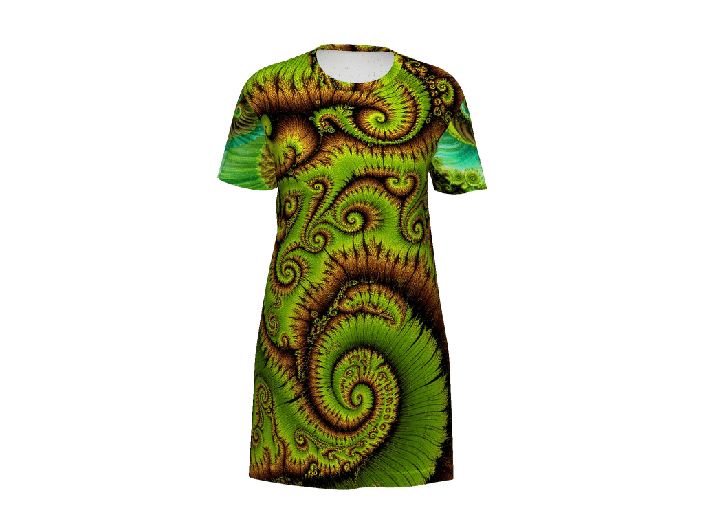 All-Over Print T-Shirt Dress