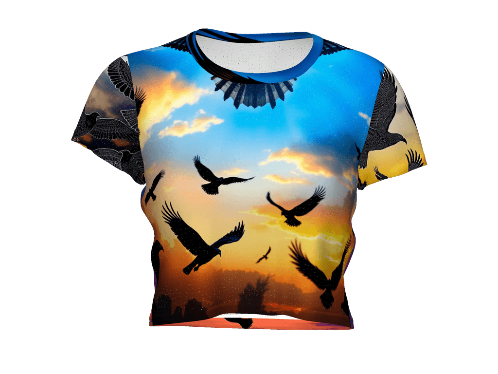 All-Over Print Crop Tee