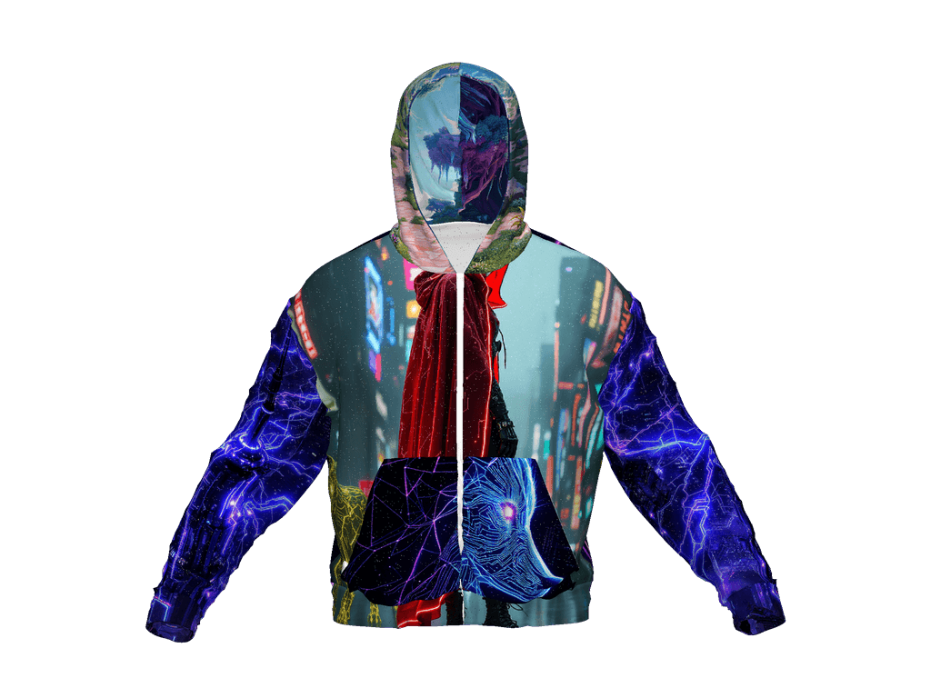 All-Over Print Recycled Unisex Zip Hoodie