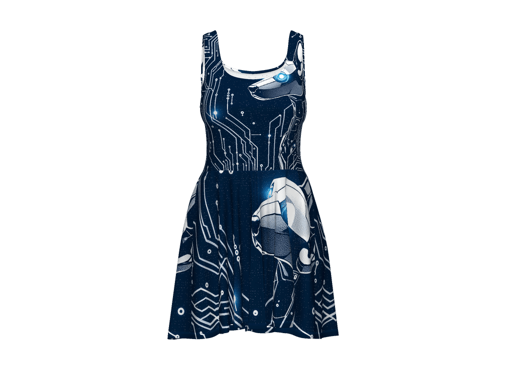 All-Over Print Skater Dress