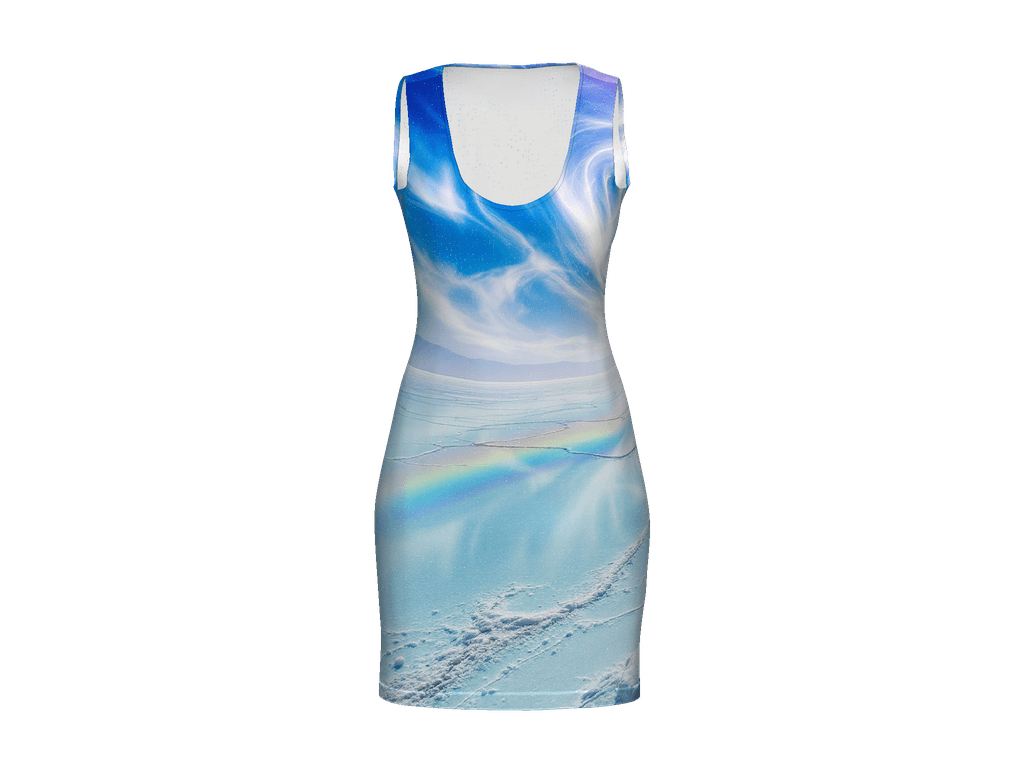 All-Over Print Bodycon Dress