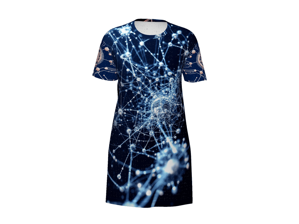 All-Over Print T-Shirt Dress