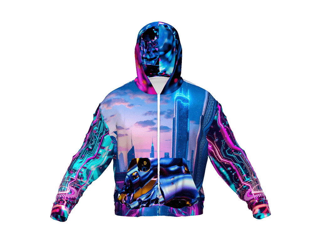 All-Over Print Recycled Unisex Zip Hoodie