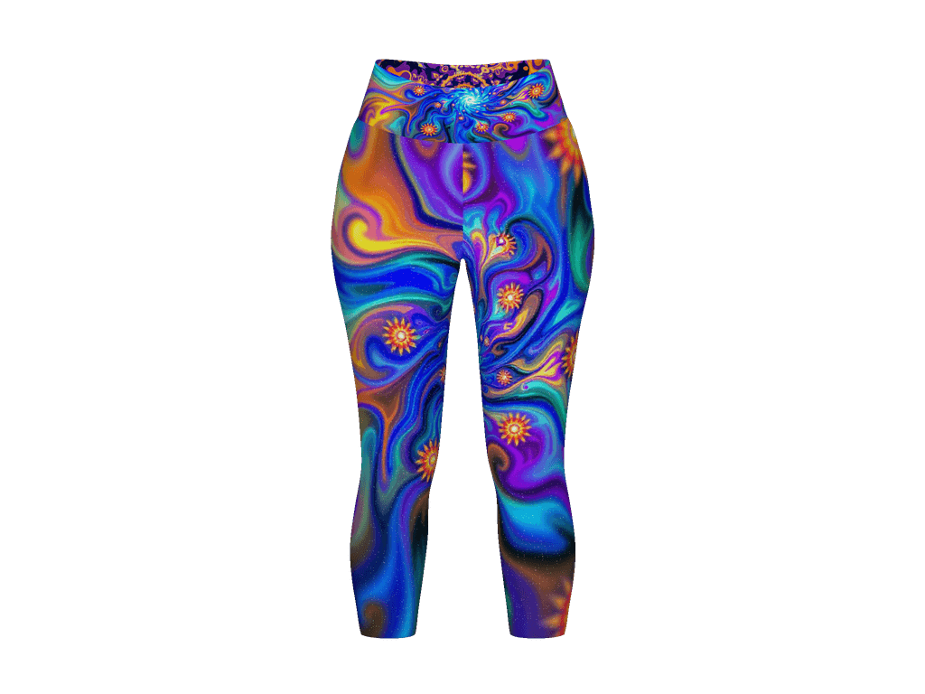 All-Over Print Yoga Capri Leggings