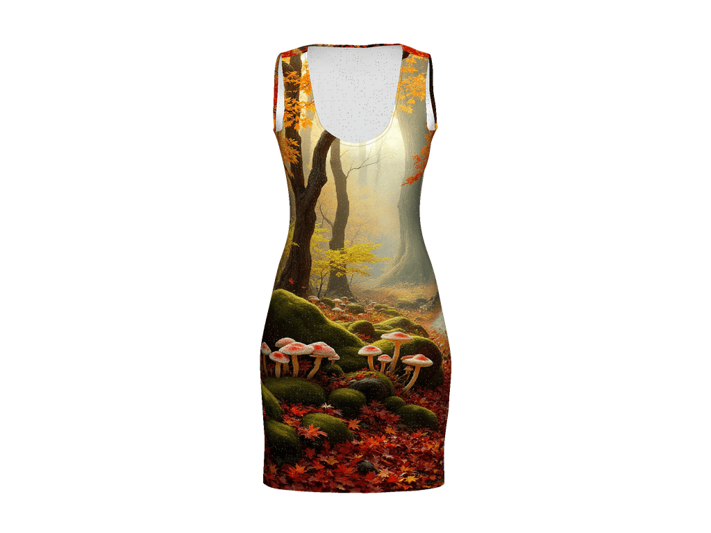 All-Over Print Bodycon Dress