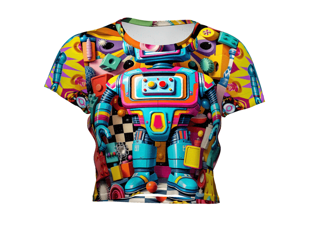 All-Over Print Crop Tee