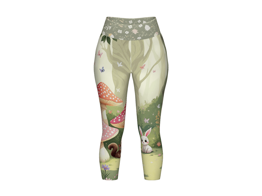 All-Over Print Yoga Capri Leggings