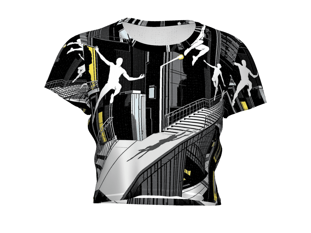 All-Over Print Crop Tee