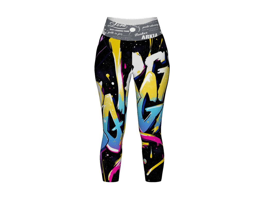 All-Over Print Yoga Capri Leggings