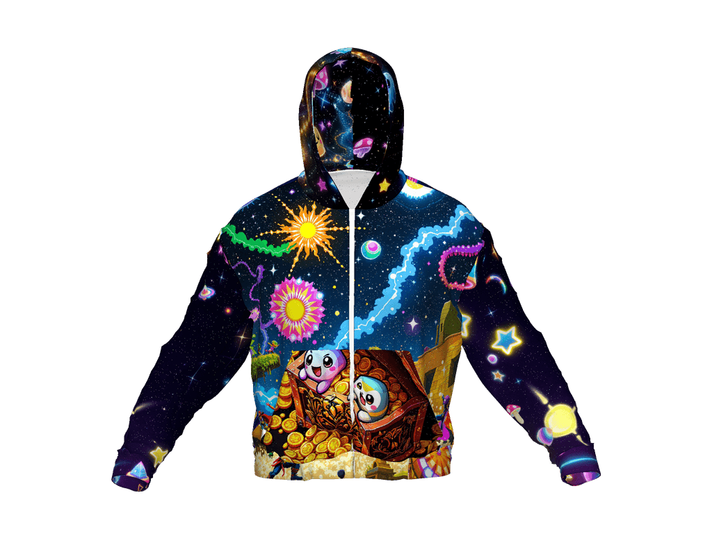 All-Over Print Recycled Unisex Zip Hoodie