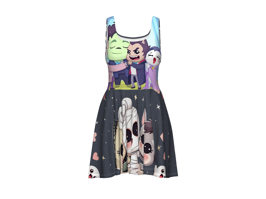 All-Over Print Skater Dress