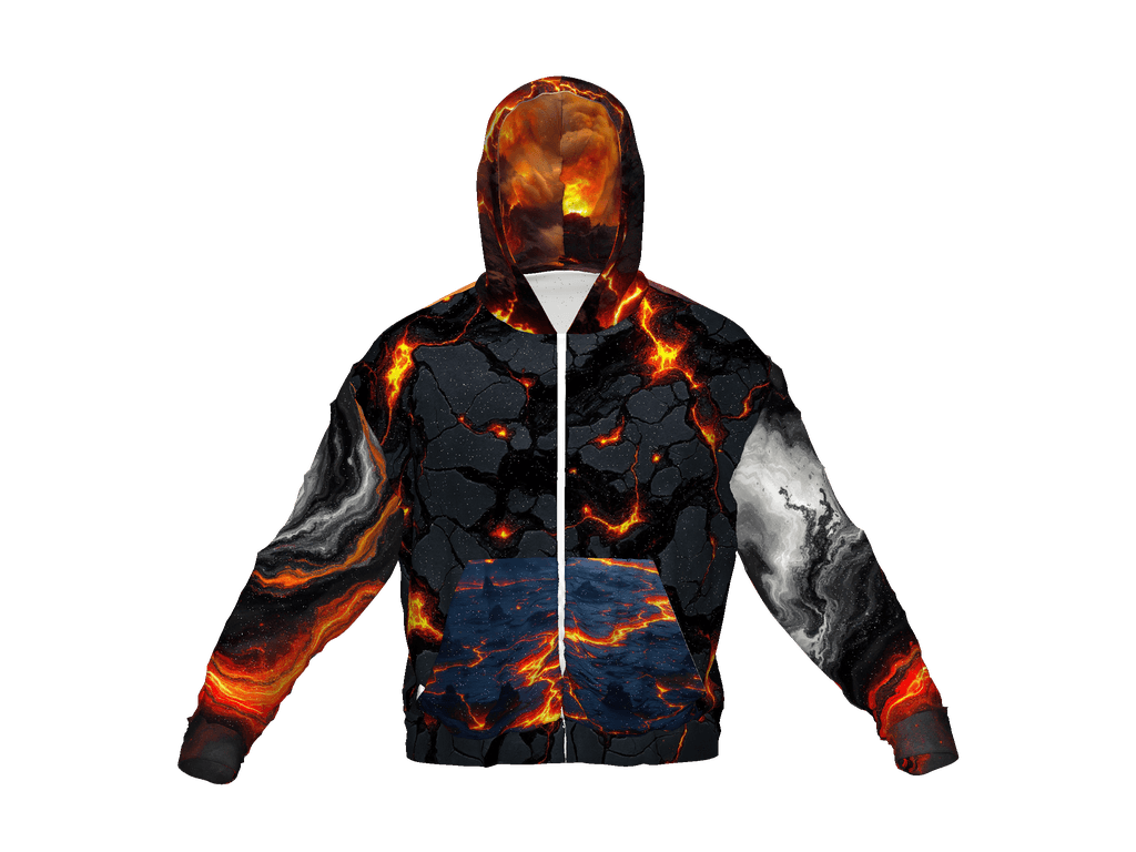 All-Over Print Recycled Unisex Zip Hoodie