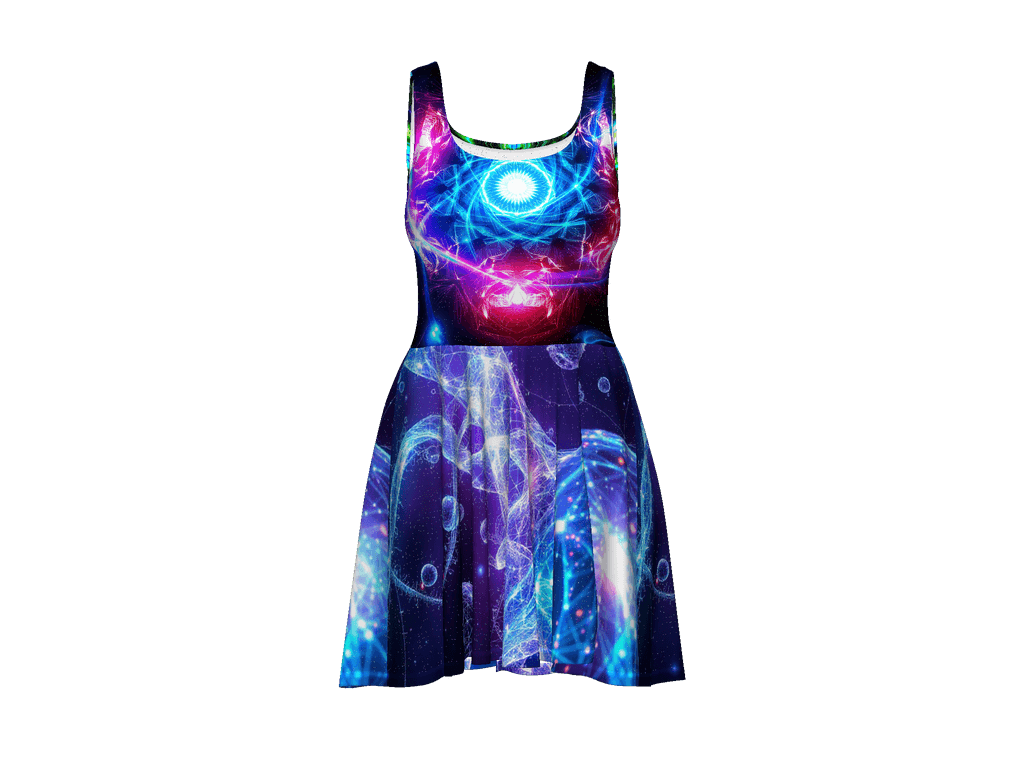 All-Over Print Skater Dress