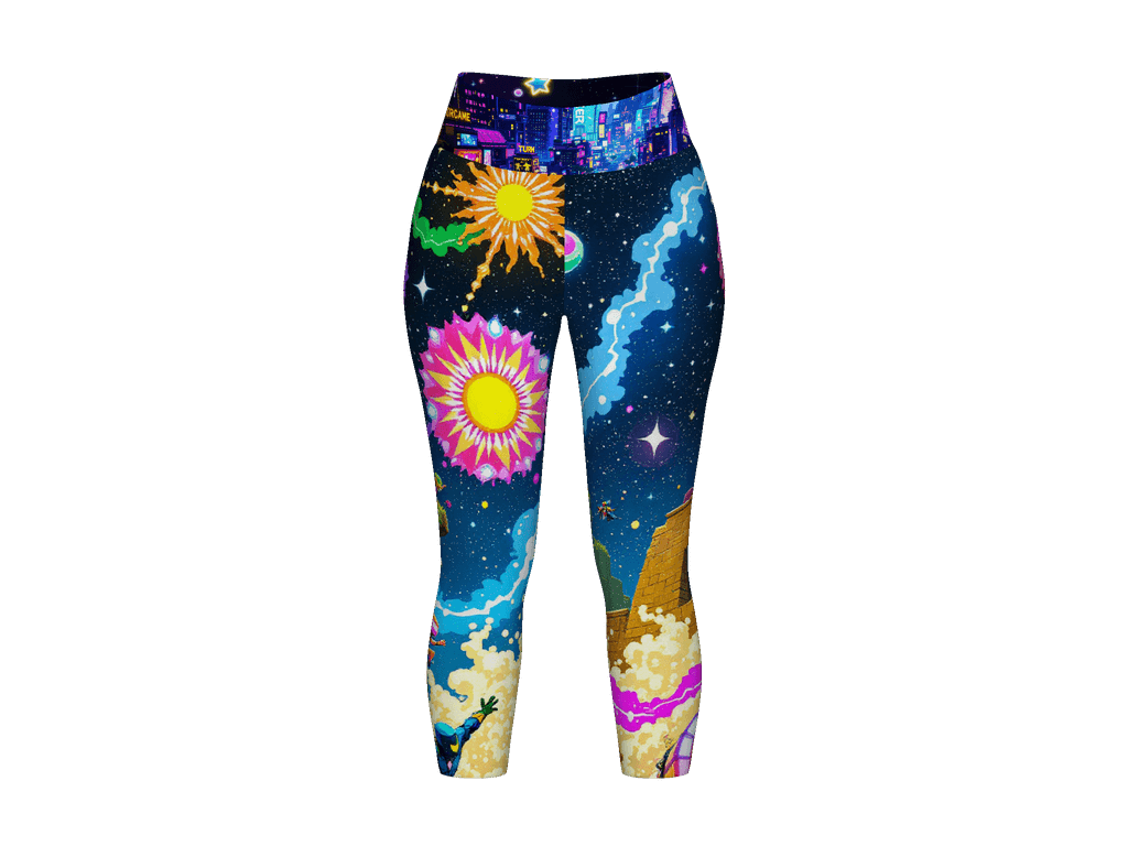 All-Over Print Yoga Capri Leggings