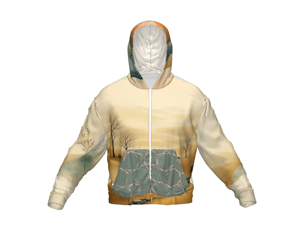 All-Over Print Recycled Unisex Zip Hoodie