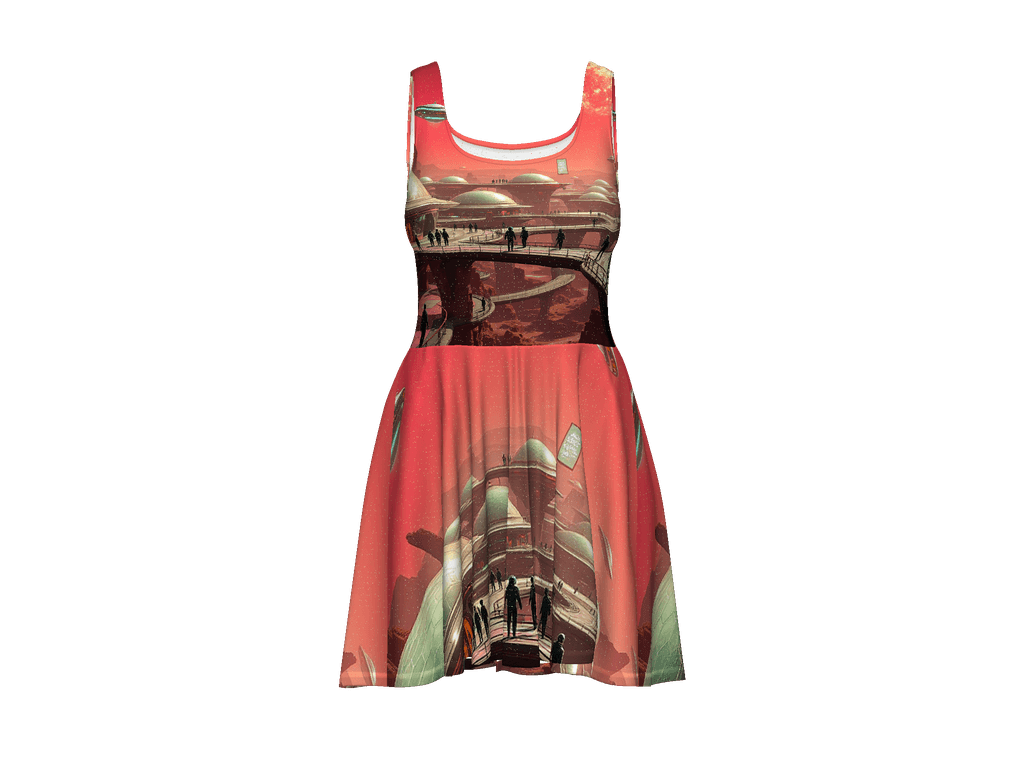 All-Over Print Skater Dress