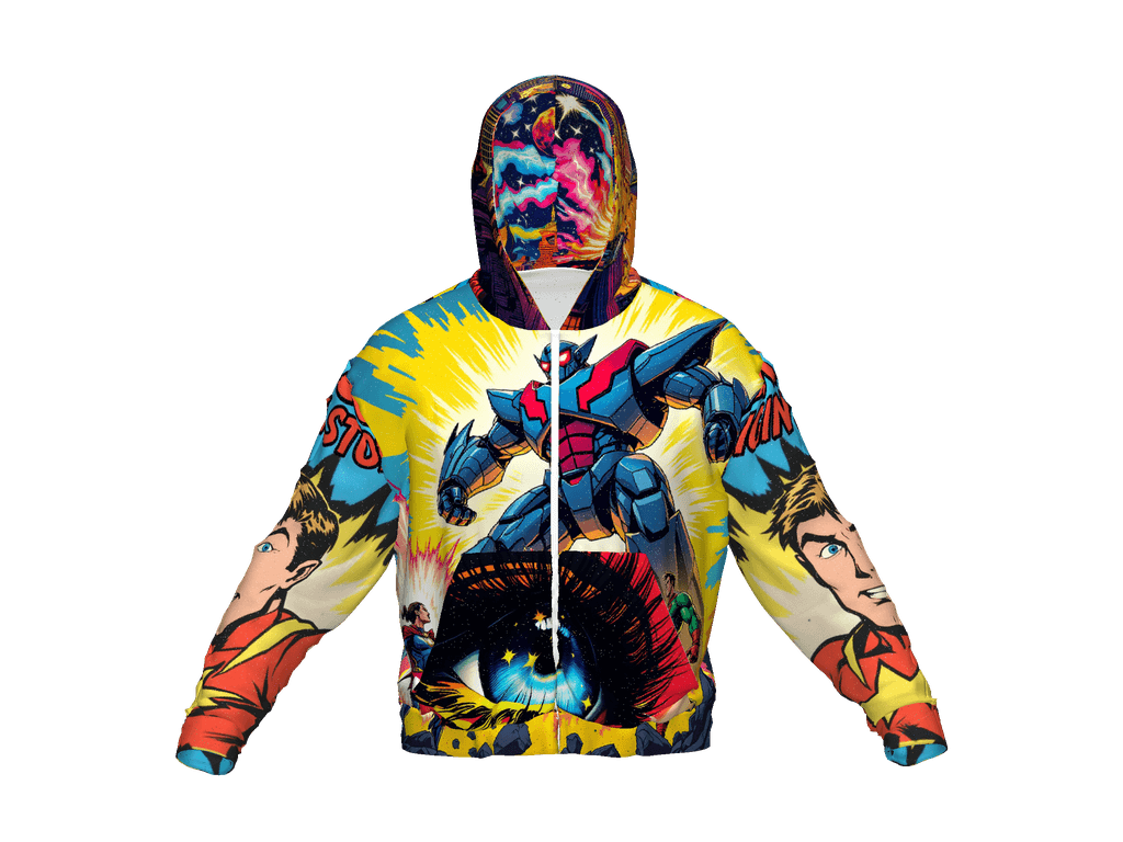 All-Over Print Recycled Unisex Zip Hoodie