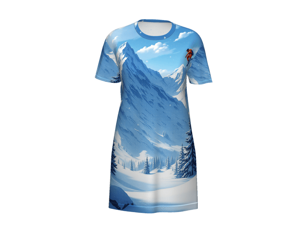 All-Over Print T-Shirt Dress