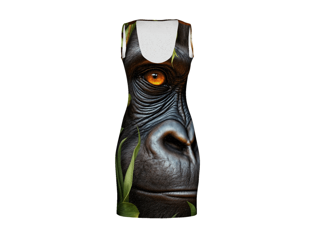 All-Over Print Bodycon Dress