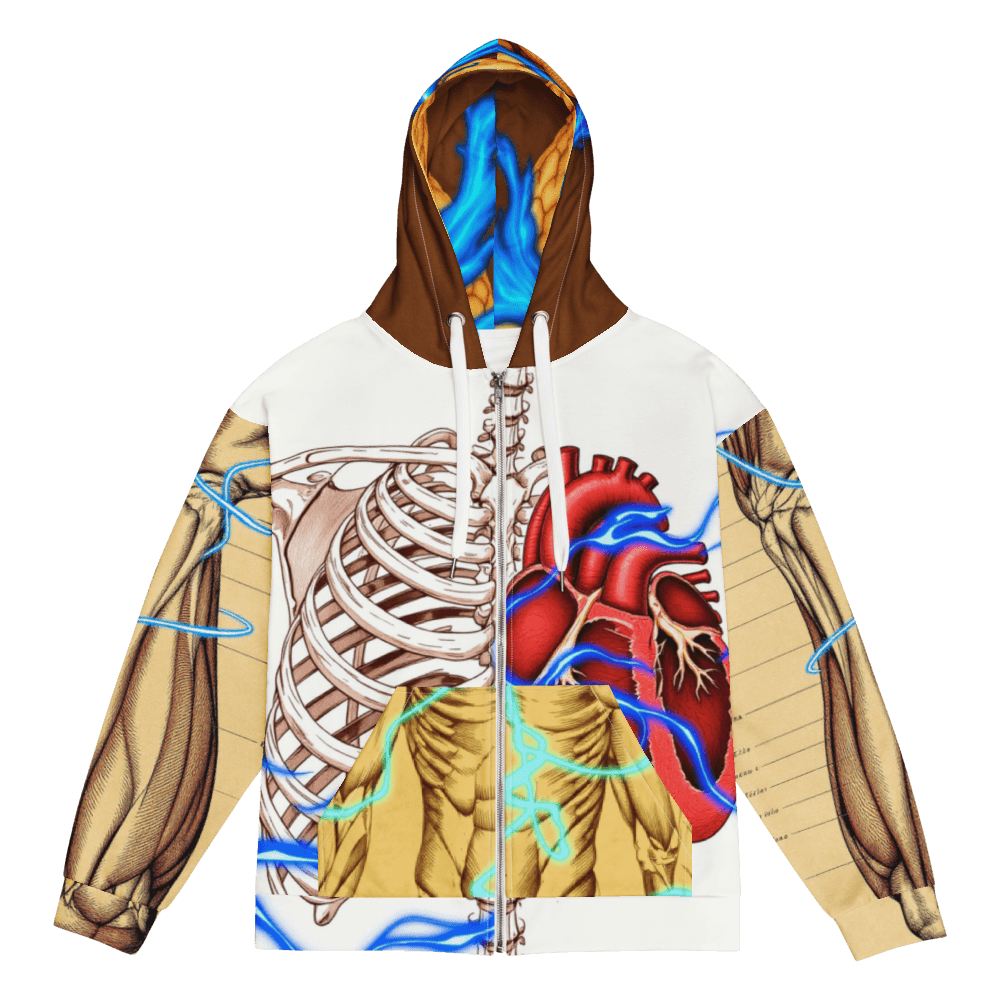 All-Over Print Recycled Unisex Zip Hoodie