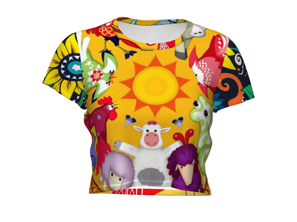 All-Over Print Crop Tee