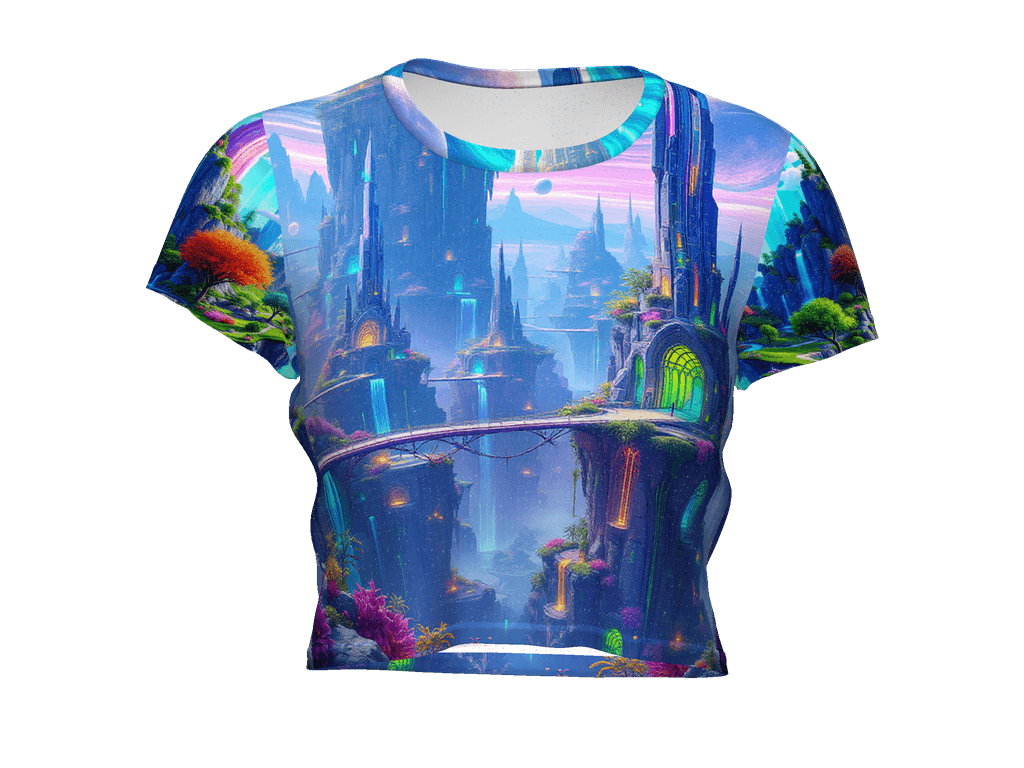 All-Over Print Crop Tee