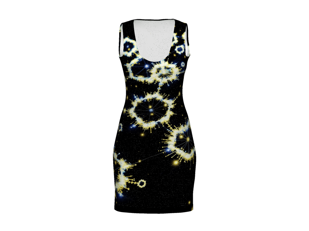 All-Over Print Bodycon Dress