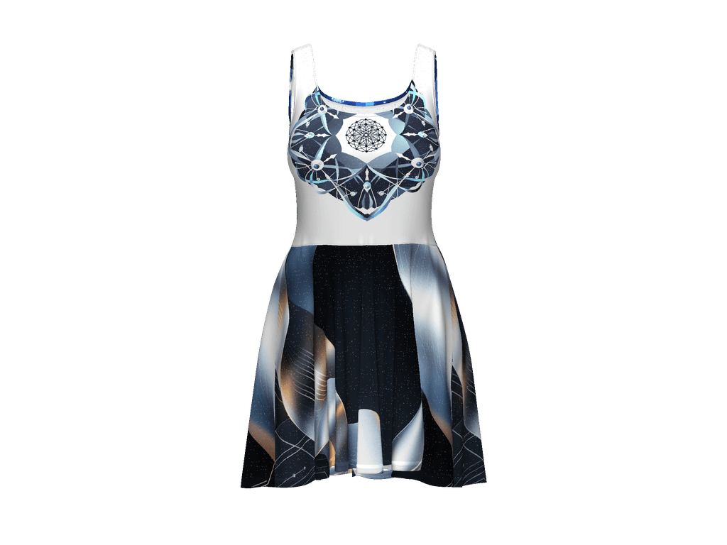 All-Over Print Skater Dress