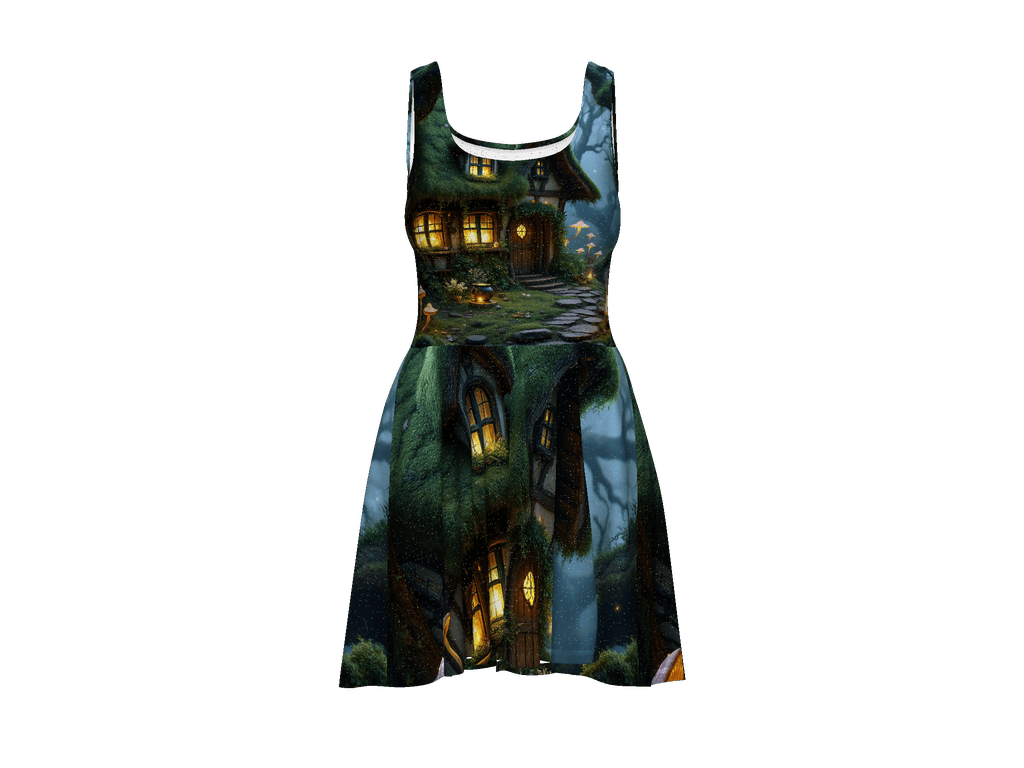 All-Over Print Skater Dress