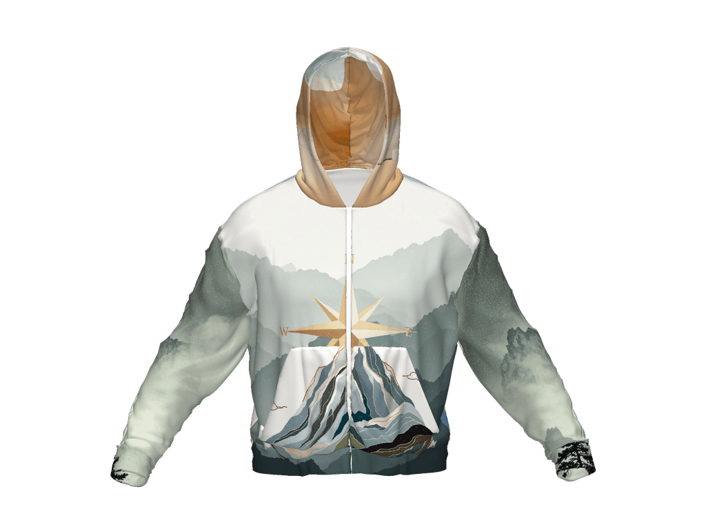 All-Over Print Recycled Unisex Zip Hoodie