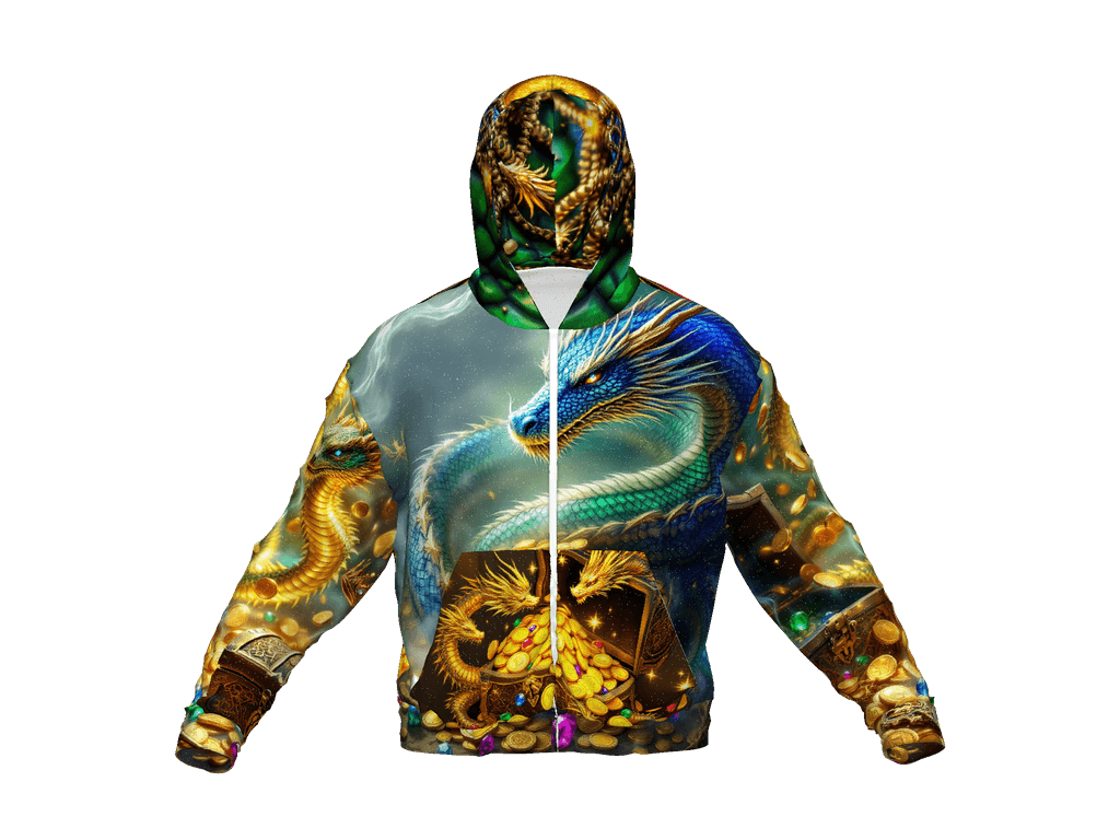 All-Over Print Recycled Unisex Zip Hoodie