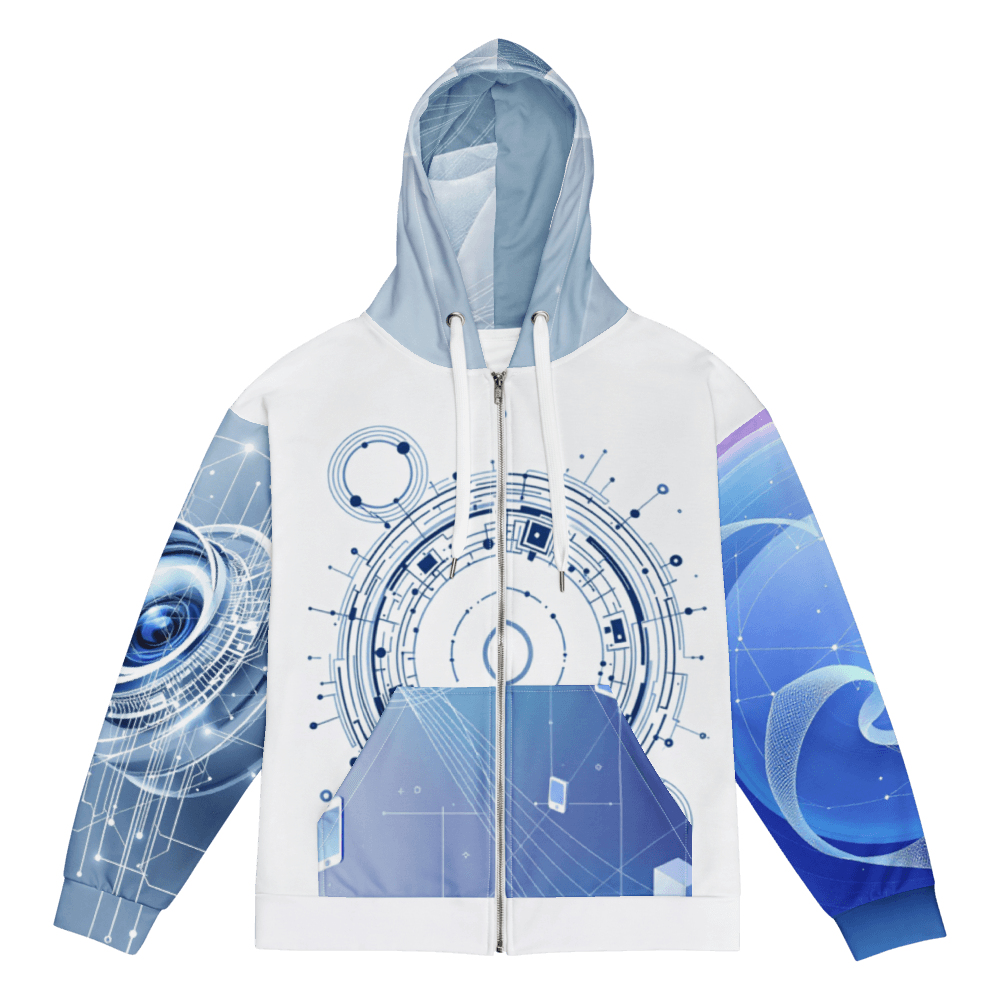 All-Over Print Recycled Unisex Zip Hoodie
