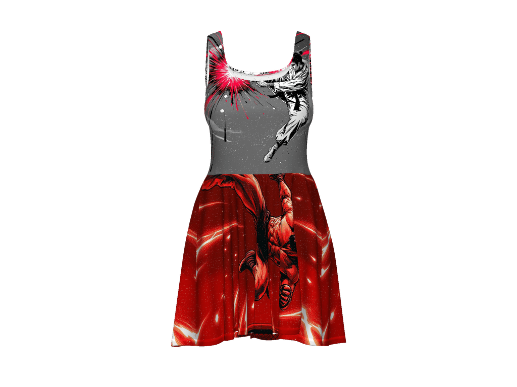 All-Over Print Skater Dress