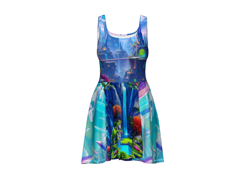All-Over Print Skater Dress