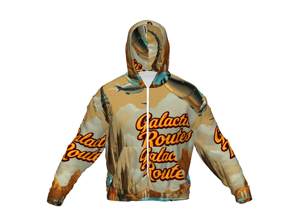 All-Over Print Recycled Unisex Zip Hoodie