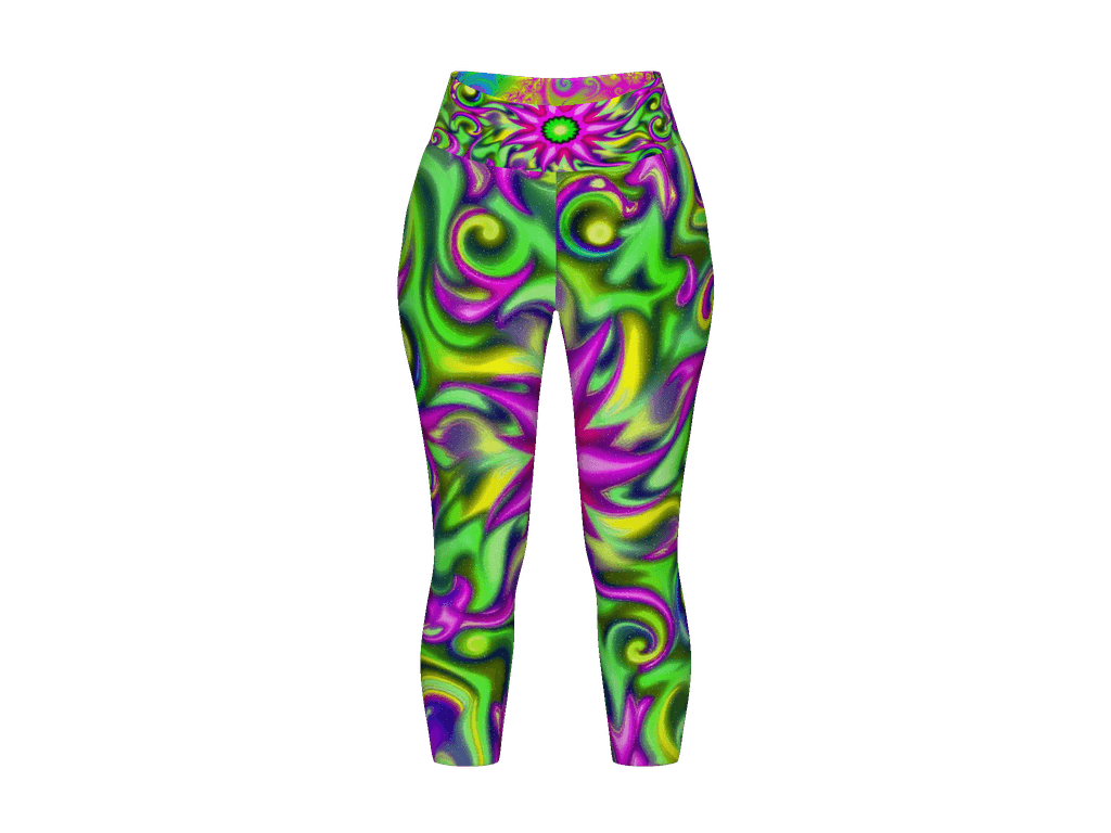 All-Over Print Yoga Capri Leggings