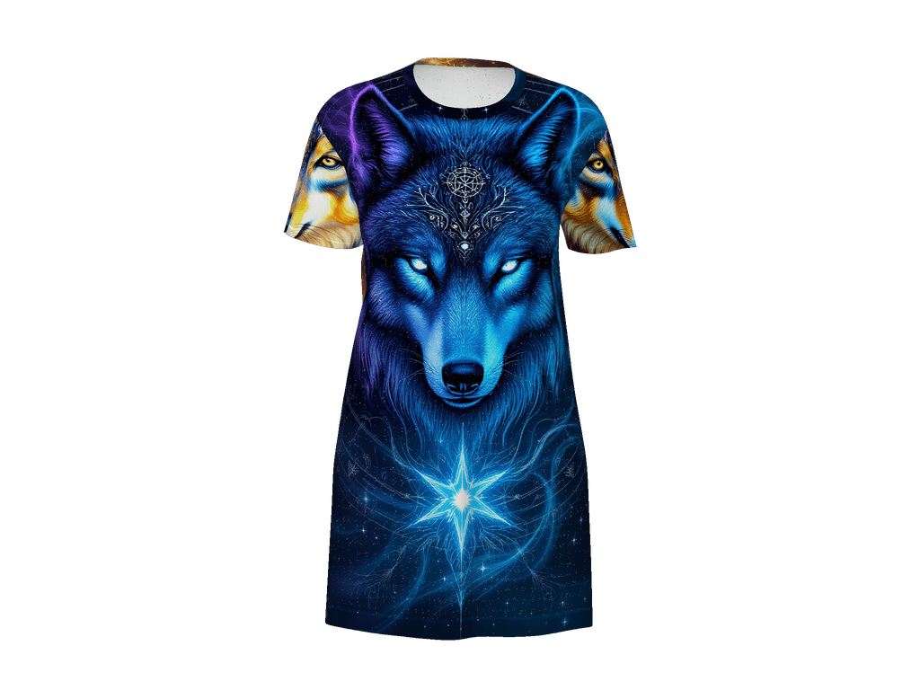 All-Over Print T-Shirt Dress