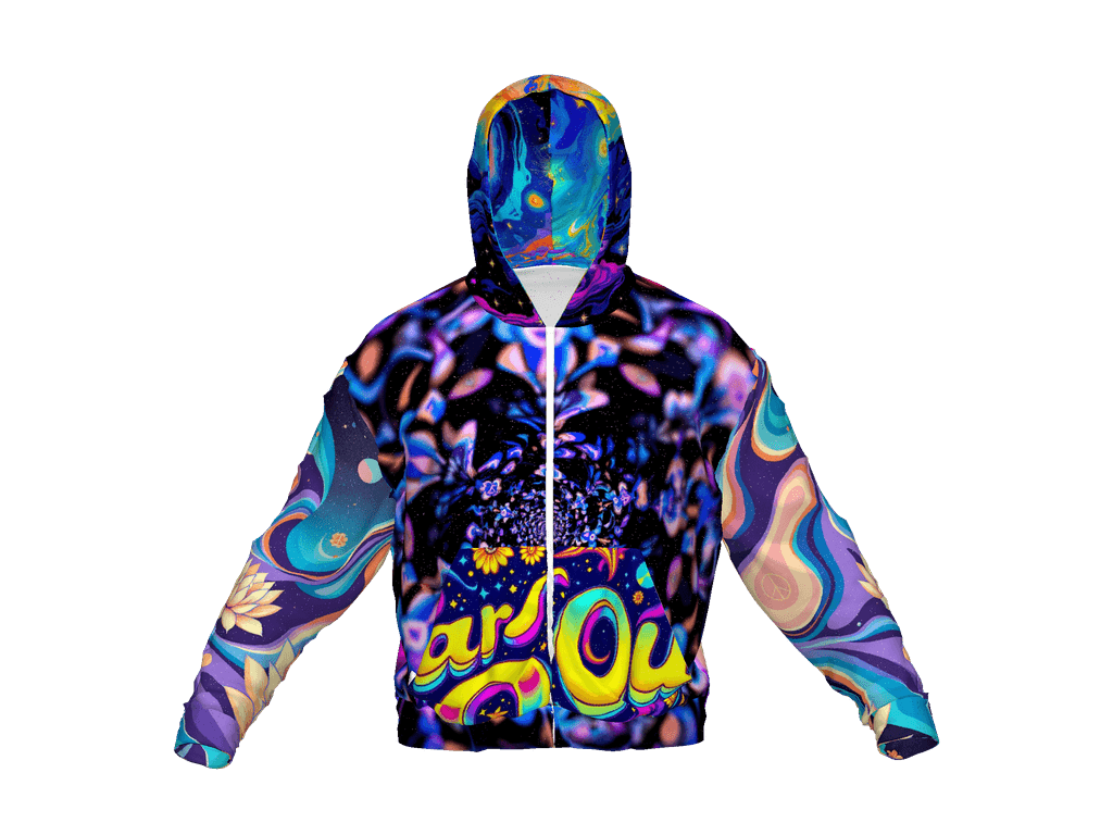 All-Over Print Recycled Unisex Zip Hoodie