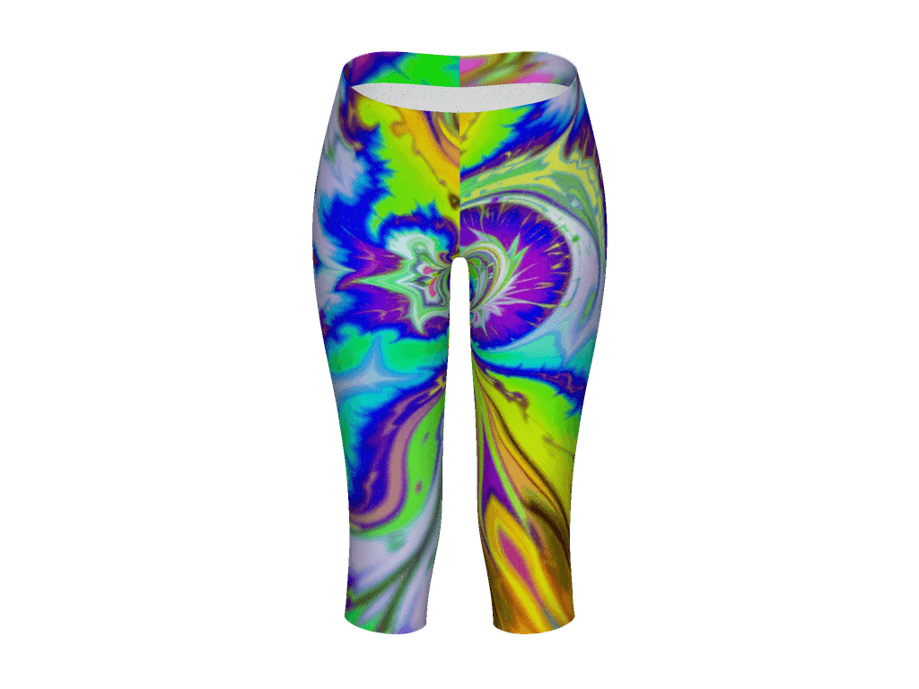 All-Over Print Capri Leggings