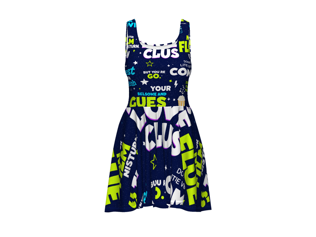 All-Over Print Skater Dress