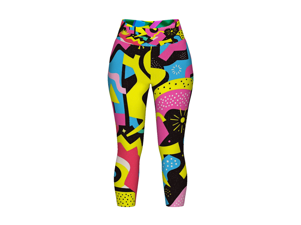 All-Over Print Yoga Capri Leggings