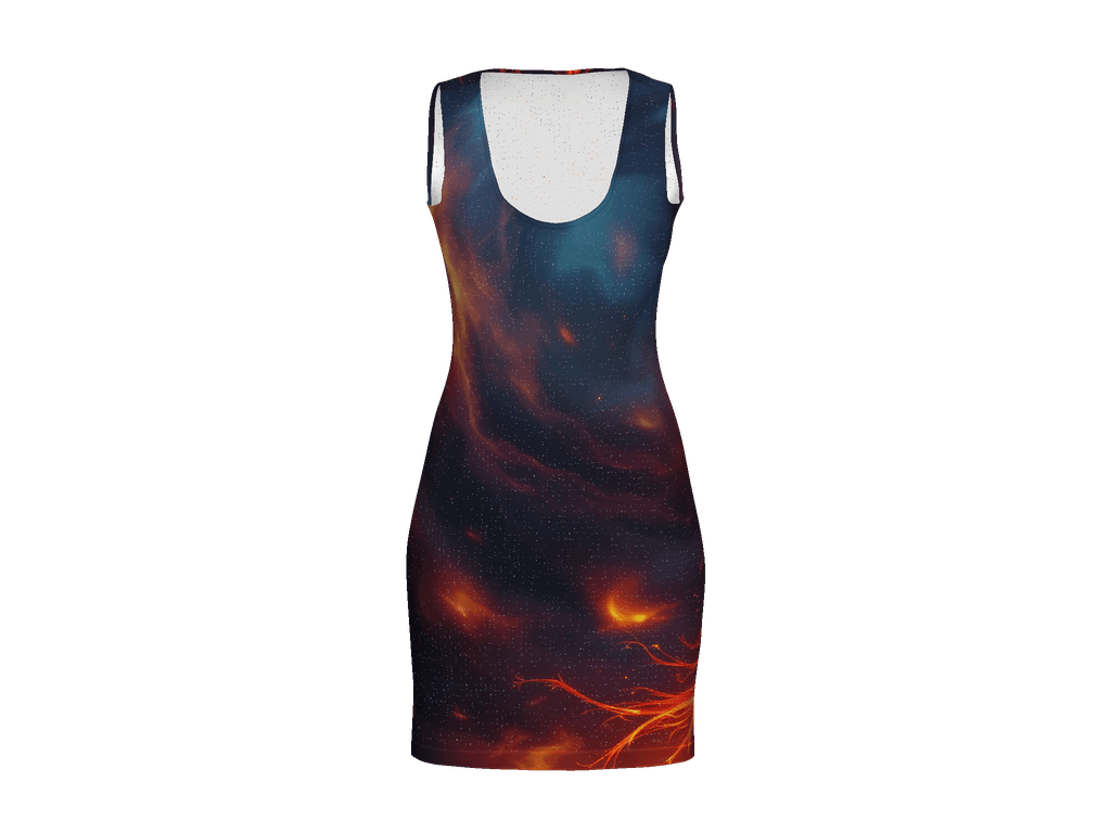 All-Over Print Bodycon Dress
