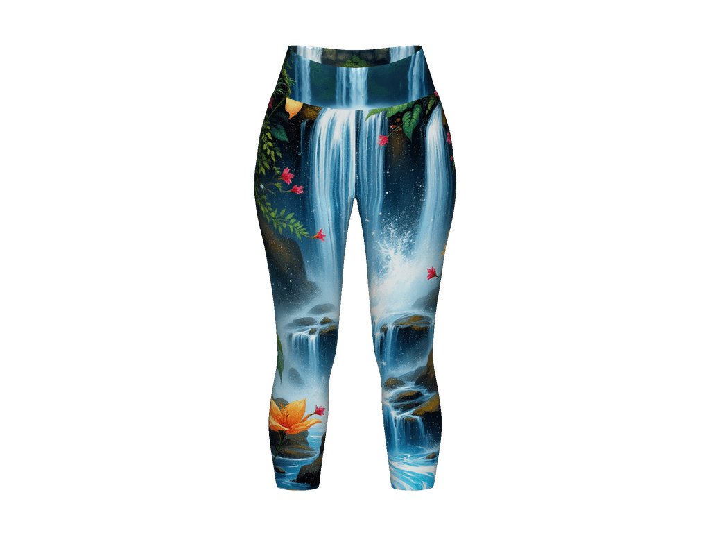 All-Over Print Yoga Capri Leggings