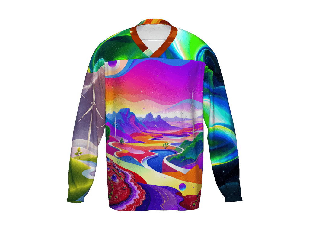 All-Over Print Recycled Hockey Fan Jersey