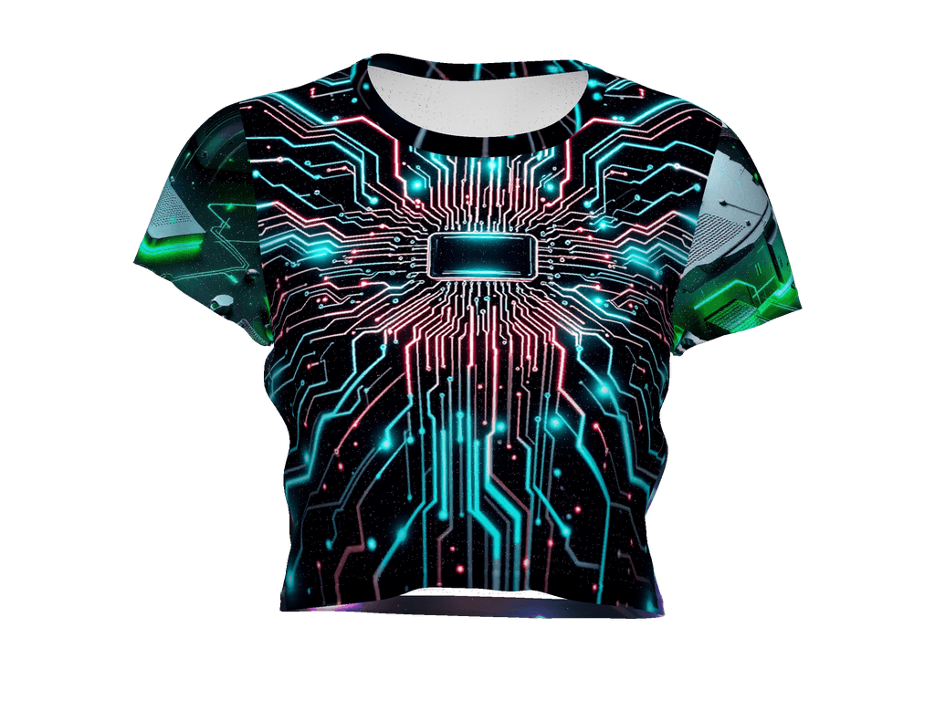 All-Over Print Crop Tee