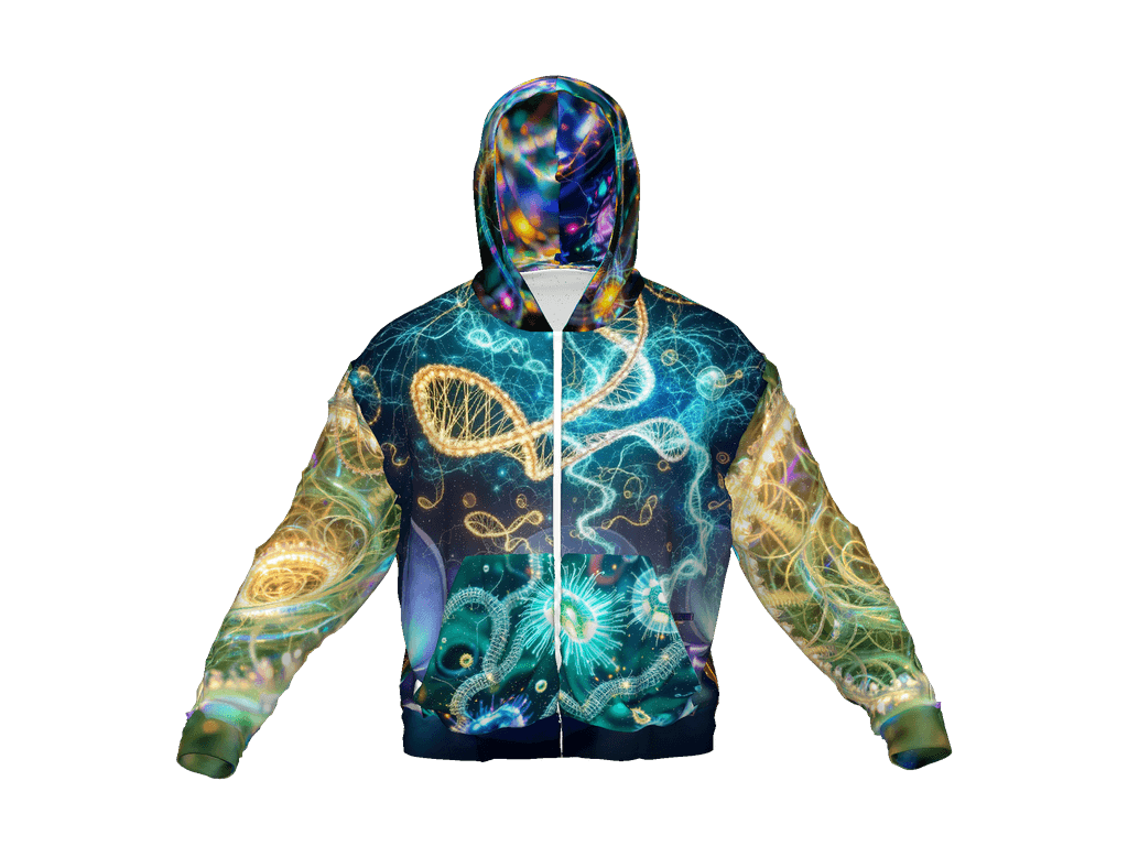 All-Over Print Recycled Unisex Zip Hoodie