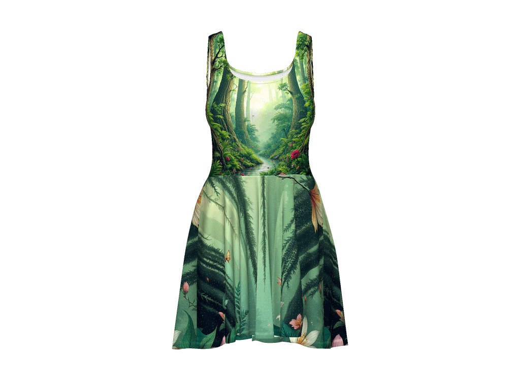 All-Over Print Skater Dress