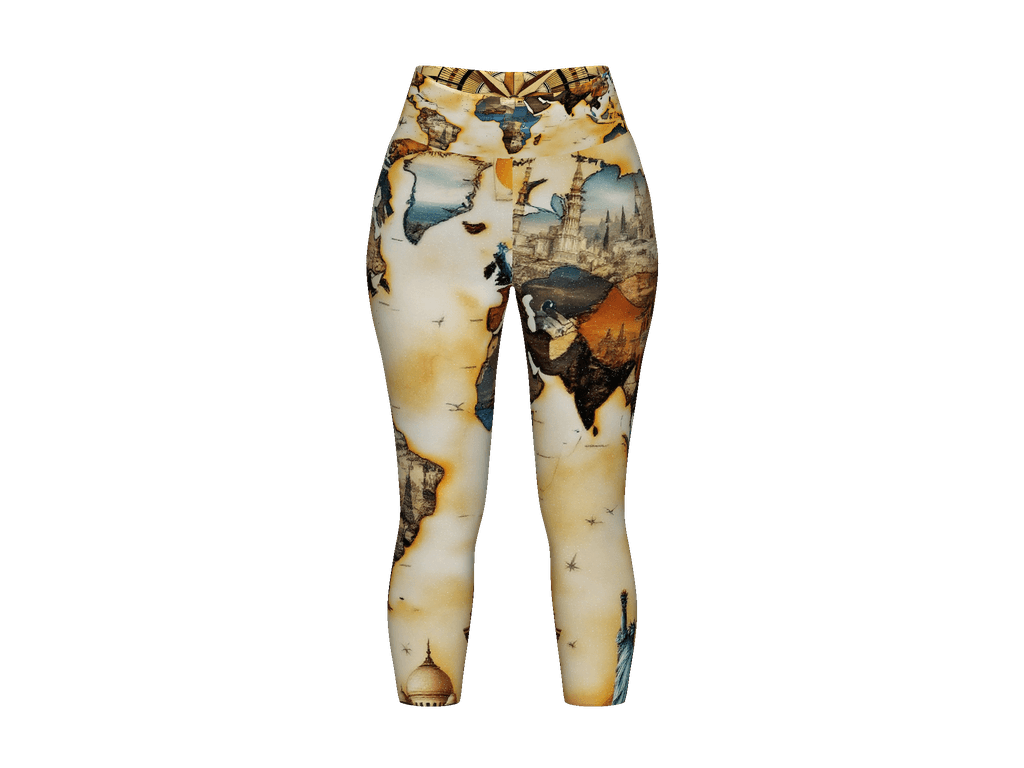 All-Over Print Yoga Capri Leggings