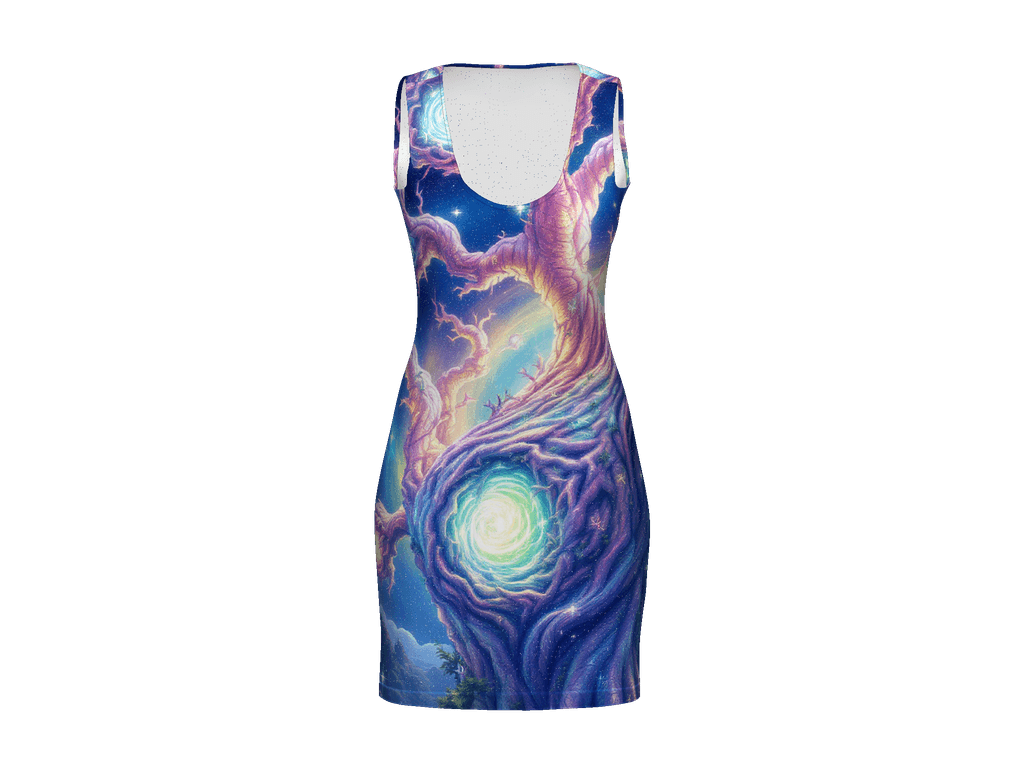 All-Over Print Bodycon Dress